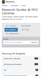 Mobile Screenshot of libguides.monroecc.edu